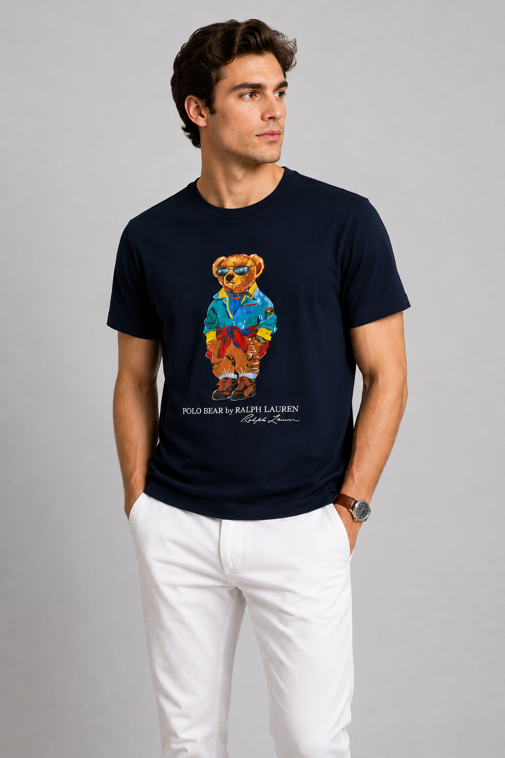 Polo Bear Tees | Black/ Denim