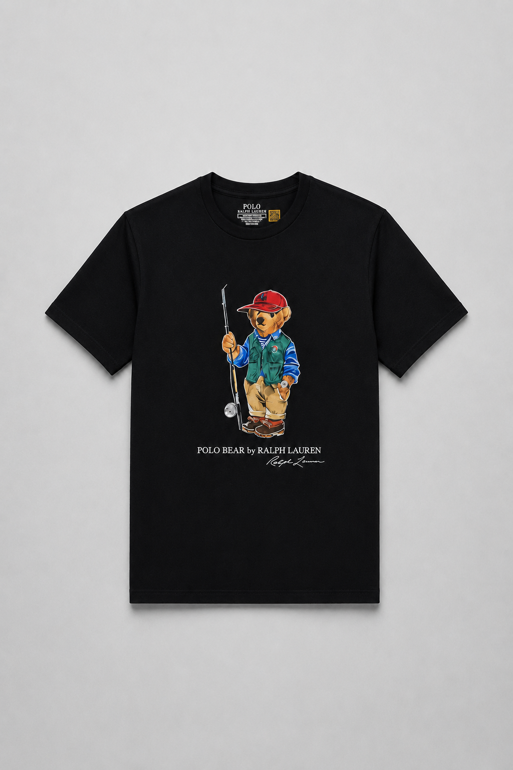Polo Bear Tees | Black / Fishing