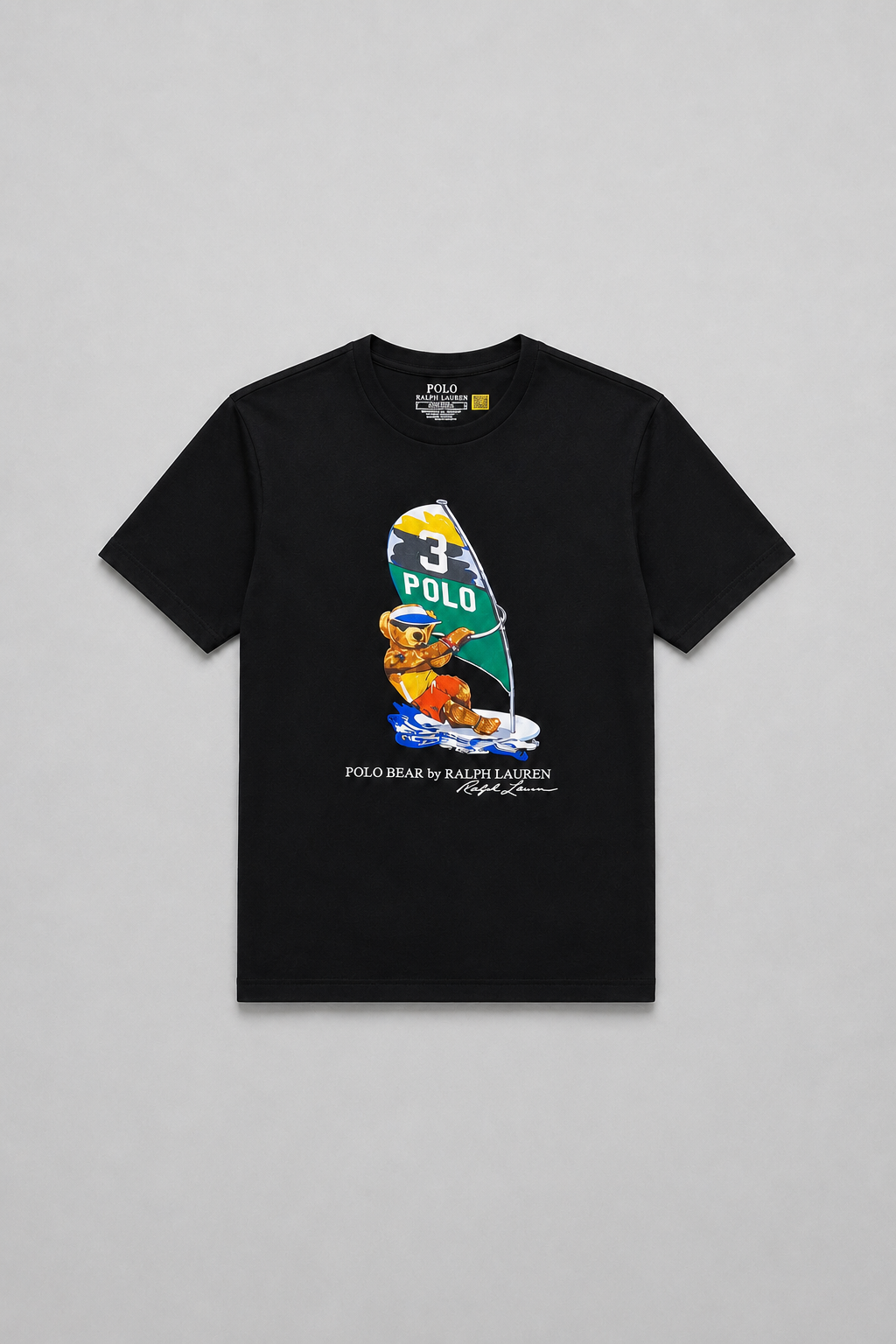 Polo Bear Tees | Black / Windsurfing