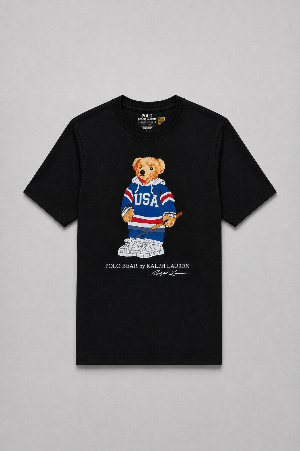 Polo Bear Tees | Black / Hockey