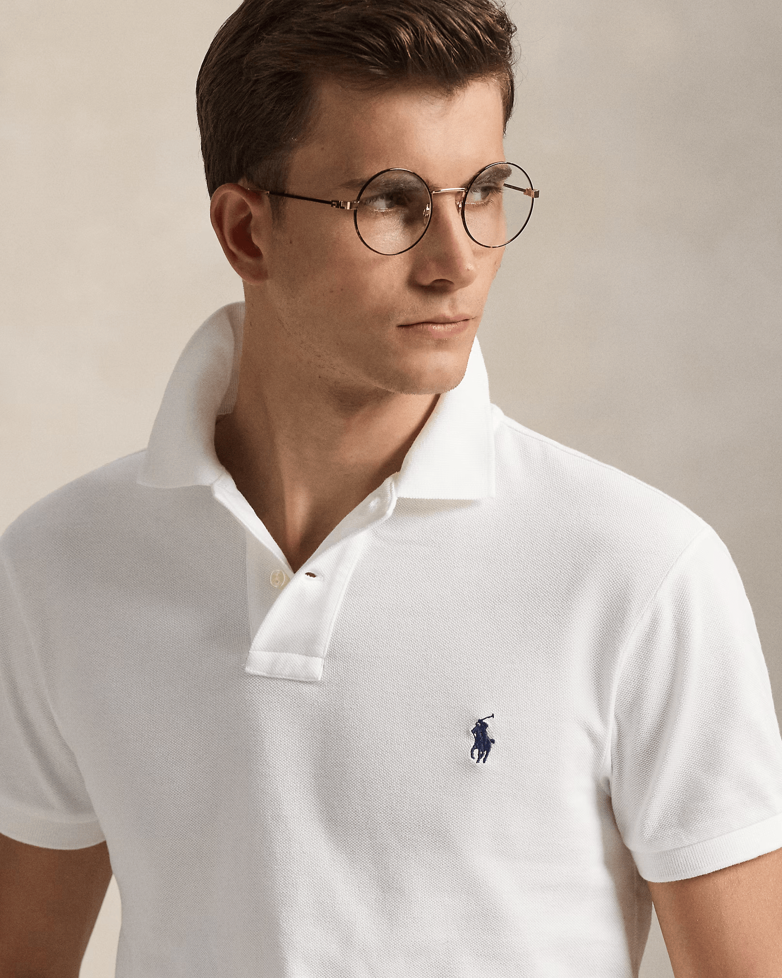 Mesh Polo Shirt | White